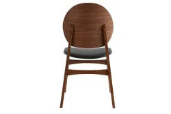 Miliboo Skandinavische Stühle Nussbaum und schwarzes Polyurethan (2er Set) ELTON* Design-stühle|Holzstühle
