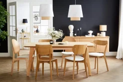 Miliboo Skandinavische Stühle Nussbaum und schwarzes Polyurethan (2er Set) ELTON* Design-stühle|Holzstühle