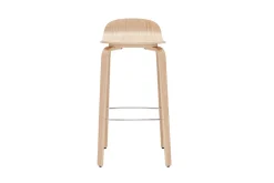 Miliboo Skandinavischer Barhocker aus Eichenholz H68 cm (2er-Set) OBRA* Barhocker