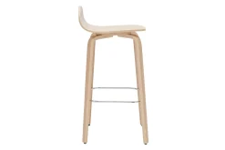 Miliboo Skandinavischer Barhocker aus Eichenholz H68 cm (2er-Set) OBRA* Barhocker