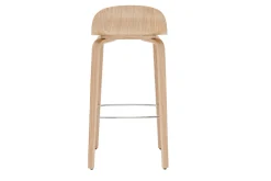 Miliboo Skandinavischer Barhocker aus Eichenholz H68 cm (2er-Set) OBRA* Barhocker