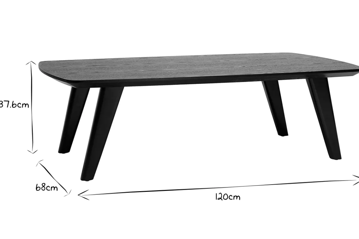 Miliboo Skandinavischer Couchtisch Esche 120 cm FIFTIES* Couchtische
