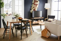 Miliboo Skandinavischer Esstisch Eschenfurnier B120 cm ELION* Esstische