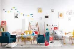Miliboo Skandinavischer Kinder-Sessel Meeresgrün NORKID*Kinder Kindersessel