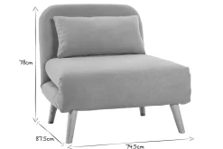 Miliboo Skandinavischer Schlafsessel mit senfgelbem Stoffbezug AMIKO* Design-sessel|Schlafsessel