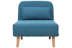 Miliboo Skandinavischer Schlafsessel aus blaugrünem Stoff AMIKO* Design-sessel|Schlafsessel
