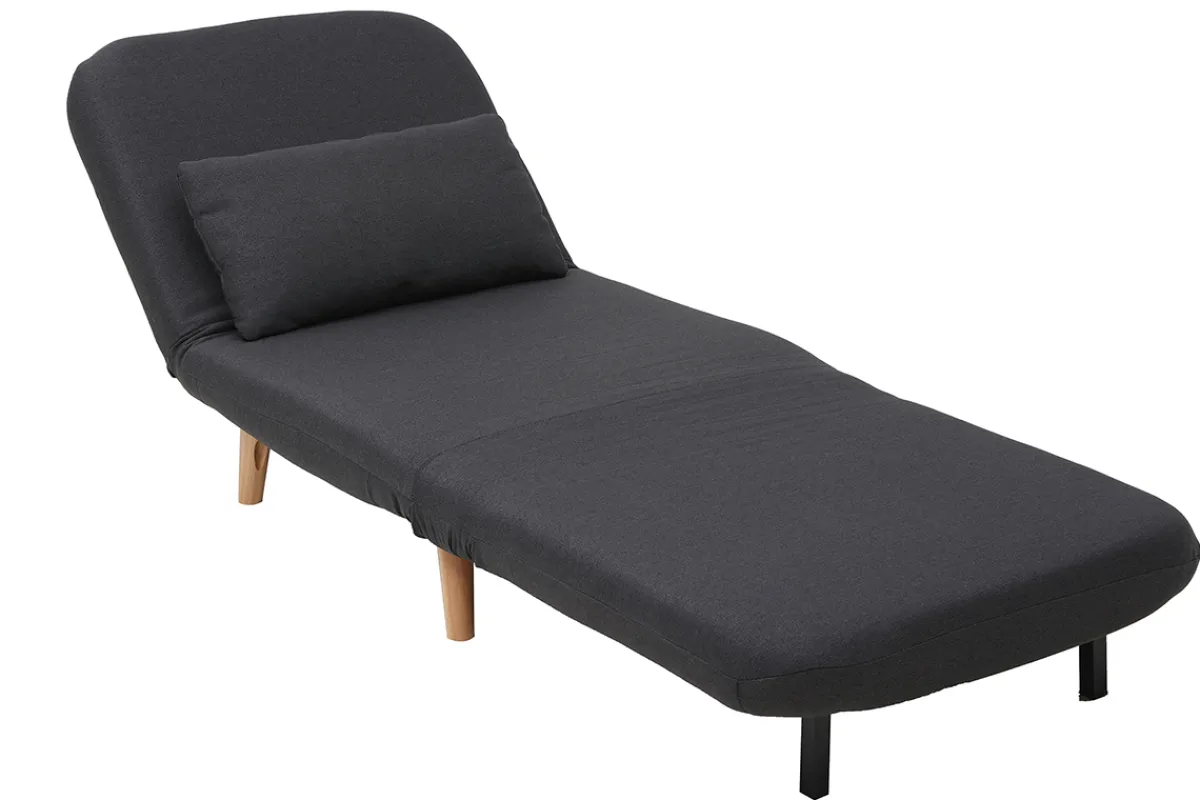 Miliboo Skandinavischer Schlafsessel Stoff Dunkelgrau AMIKO* Design-sessel|Schlafsessel