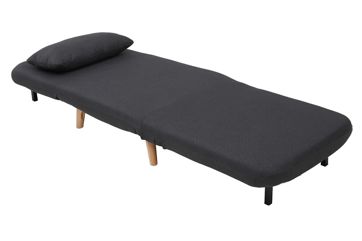 Miliboo Skandinavischer Schlafsessel Stoff Dunkelgrau AMIKO* Design-sessel|Schlafsessel