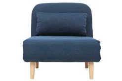 Miliboo Skandinavischer Schlafsessel aus dunkelblauem Stoff AMIKO* Design-sessel|Schlafsessel