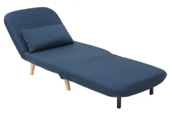 Miliboo Skandinavischer Schlafsessel aus dunkelblauem Stoff AMIKO* Design-sessel|Schlafsessel