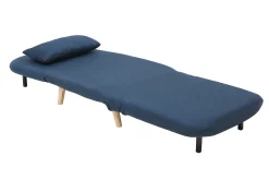 Miliboo Skandinavischer Schlafsessel aus dunkelblauem Stoff AMIKO* Design-sessel|Schlafsessel
