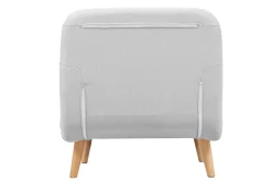 Miliboo Skandinavischer Schlafsessel Stoff Hellgrau AMIKO* Design-sessel|Schlafsessel