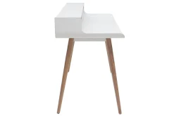 Miliboo Skandinavischer Schreibtisch aus Holz und weiß L140 cm OPUS* Design-schreibtische