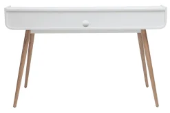 Miliboo Skandinavischer Schreibtisch aus Holz und weiß L140 cm OPUS* Design-schreibtische
