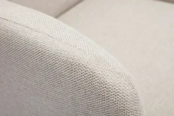 Miliboo Skandinavischer Sessel aus beigem Stoff mit Samteffekt und Holz ISKO* Design-sessel|Sessel
