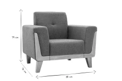 Miliboo Skandinavischer Sessel aus terracottafarbenem Stoff und hellem Holz FJORD* Design-sessel|Sessel