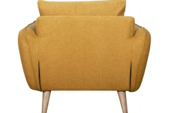 Miliboo Skandinavischer Sessel gelb und Holz CREEP* Design-sessel|Sessel