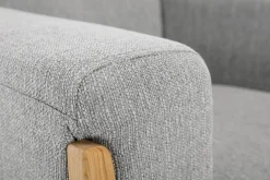 Miliboo Skandinavischer Sessel in Hellgrau und Holz FJORD* Design-sessel|Sessel