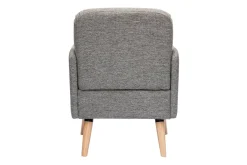 Miliboo Skandinavischer Sessel in Hellgrau und hellem Holz ISKO* Design-sessel|Sessel