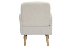 Miliboo Skandinavischer Sessel mit Woll-Effekt und Holz ISKO* Design-sessel|Sessel
