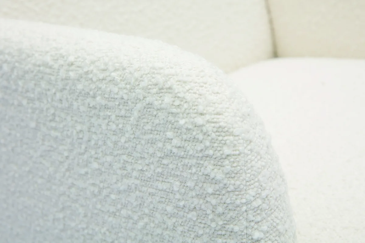 Miliboo Skandinavischer Sessel mit Woll-Effekt und Holz ISKO* Design-sessel|Sessel