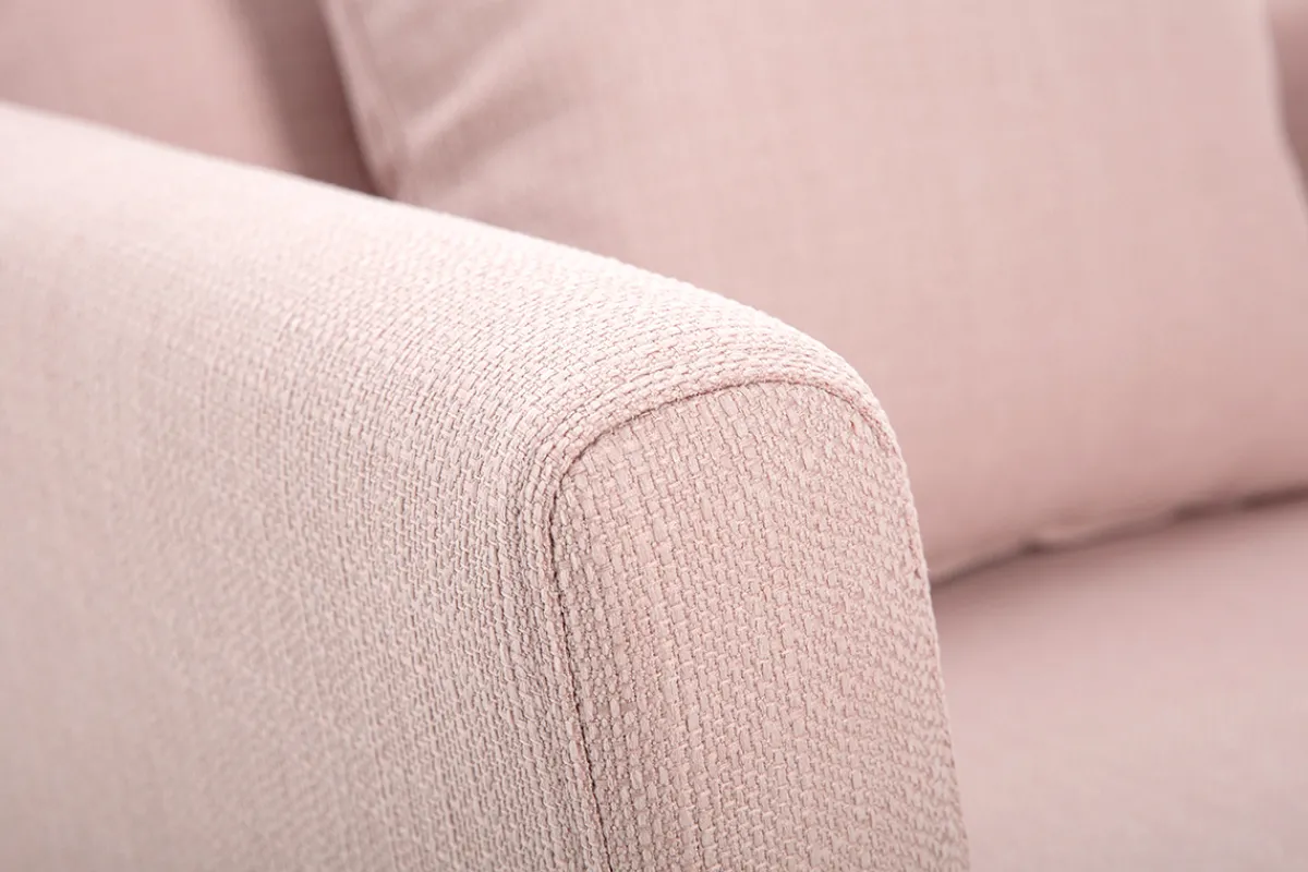Miliboo Skandinavischer Sessel mit abnehmbarem, rosafarbenem Bezug OSLO* Design-sessel|Sessel