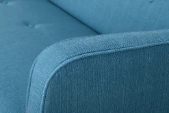Miliboo Skandinavisches Eck-Schlafsofa entenblau ULLA* Schlafsofas|Ecksofas