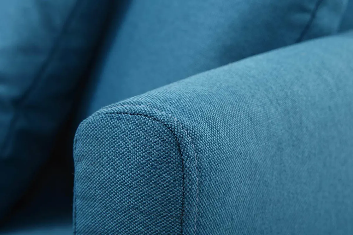 Miliboo Skandinavisches Ecksofa links OSLO aus blaugrünem, abziehbarem Stoff* Ecksofas
