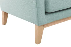 Miliboo Skandinavisches Ecksofa links OSLO aus lagunengrünem, abziehbarem Stoff* Ecksofas
