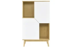 Miliboo Skandinavisches Sideboard aus hellem und weißem Holz 2 Türen TALIA* Sideboards