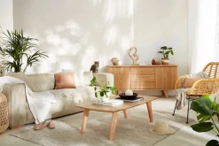 Miliboo Skandinavisches Sideboard aus Esche mit Türen und Schubladen 160 cm FIFTIES* Sideboards