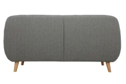 Miliboo Skandinavisches 3-Sitzer-Sofa mit hellgrauem abnehmbarem Bezug und Holz YNOK* Design-sofas