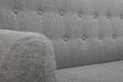 Miliboo Skandinavisches 3-Sitzer-Sofa mit hellgrauem abnehmbarem Bezug und Holz YNOK* Design-sofas