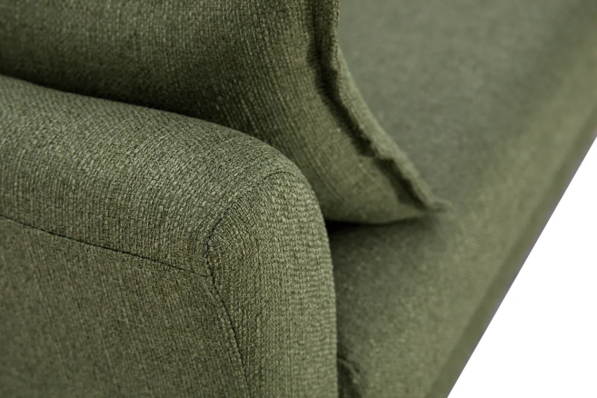 Miliboo Skandinavisches 2-Sitzer-Sofa Khaki KATE* Design-sofas
