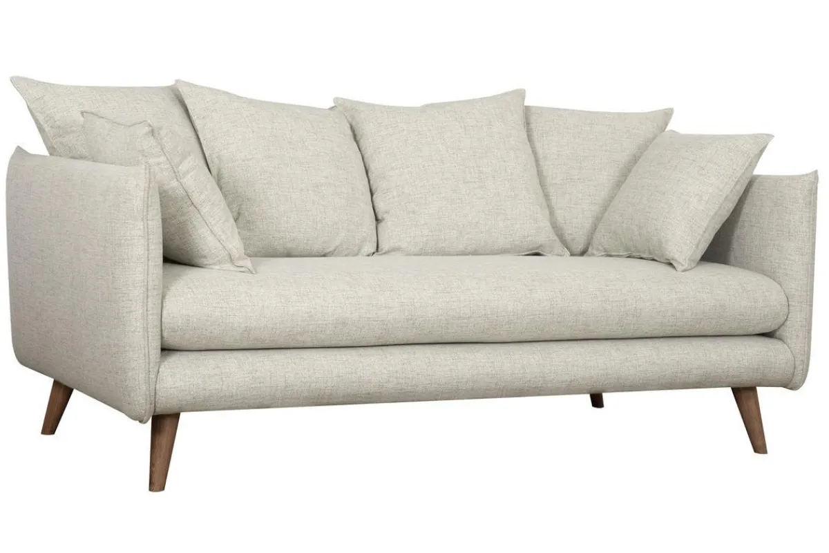 Miliboo Skandinavisches 3-Sitzer-Sofa beige OLYMPIA* Design-sofas