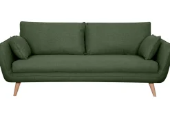 Miliboo Skandinavisches 3-Sitzer-Sofa Khaki CREEP* Design-sofas