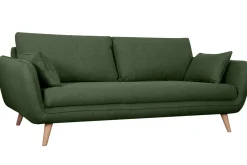 Miliboo Skandinavisches 3-Sitzer-Sofa Khaki CREEP* Design-sofas