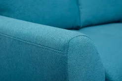Miliboo Skandinavisches 2-Sitzer-Sofa in enteblauem Stoff ALICE* Design-sofas