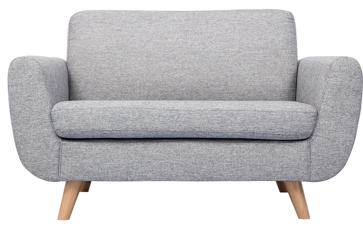 Miliboo Skandinavisches 2-Sitzer-Sofa grau PURE* Design-sofas