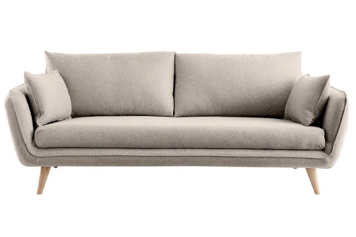 Miliboo Skandinavisches 3-Sitzer-Sofa beige CREEP* Design-sofas