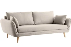 Miliboo Skandinavisches 3-Sitzer-Sofa beige CREEP* Design-sofas