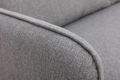 Miliboo Skandinavisches Sofa 3-Sitzer Hellgrau KURT* Design-sofas