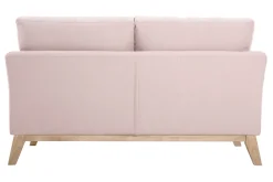 Miliboo Skandinavisches Sofa 2-Sitzer pastellrosa mit abnehmbarem Bezug OSLO* Design-sofas