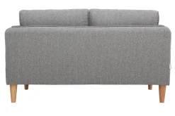 Miliboo Skandinavisches Sofa 2-Sitzer Hellgrau KURT* Design-sofas