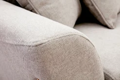 Miliboo Skandinavisches Sofa 3-Sitzer in Beige und Esche ASAKO* Design-sofas
