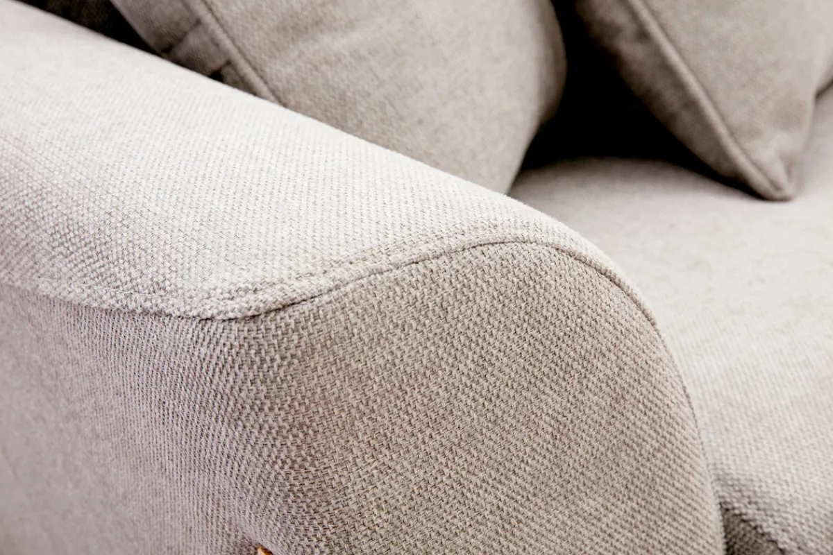Miliboo Skandinavisches Sofa 3-Sitzer in Beige und Esche ASAKO* Design-sofas