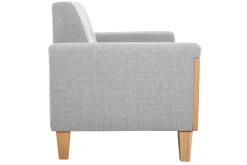 Miliboo Skandinavisches Sofa 2-Sitzer in Hellgrau und Holz FJORD* Design-sofas