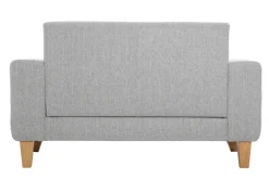 Miliboo Skandinavisches Sofa 2-Sitzer in Hellgrau und Holz FJORD* Design-sofas