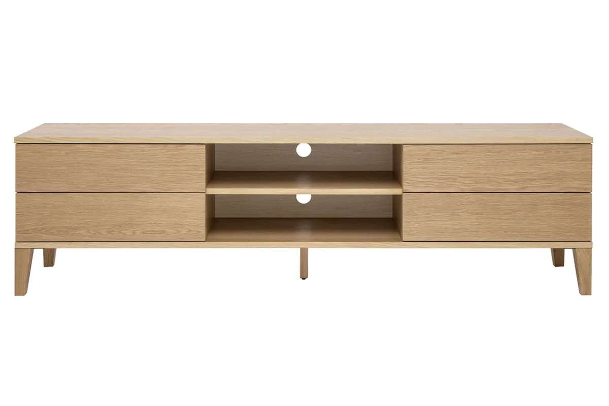 Miliboo Skandinavisches TV-Möbel aus hellem Holz B180cm FREDDY* Tv-lowboards