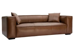 Miliboo Sofa aus Büffelleder 3-Sitzer COBAIN* Ledersofas